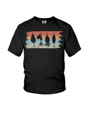 Fisherman Fishing Hook Retro Vintage Fly Fishing Angler Lake Youth T-Shirt tile