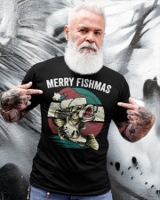 Merry Fishmas Funny Christmas Fishing Lover Fisherman Angler Classic T-Shirt apparel-classic-tshirt-lifestyle-front-267