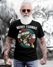 Merry Fishmas Funny Christmas Fishing Lover Fisherman Angler Classic T-Shirt apparel-classic-tshirt-lifestyle-front-268
