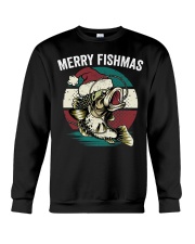 Merry Fishmas Funny Christmas Fishing Lover Fisherman Angler Crewneck Sweatshirt tile