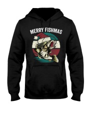 Merry Fishmas Funny Christmas Fishing Lover Fisherman Angler Hooded Sweatshirt tile