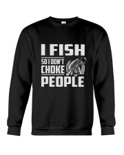 Funny Bass Fishing I Fish So I Don’t Choke People Crewneck Sweatshirt tile
