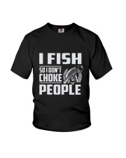 Funny Bass Fishing I Fish So I Don’t Choke People Youth T-Shirt tile