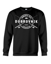Dubrovnik Croatia Crossed Fishing Rods Crewneck Sweatshirt tile
