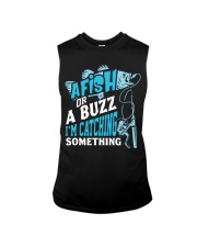 A Fish Or A Buzz Im Catching Something Funny Fishing Sleeveless Tee tile