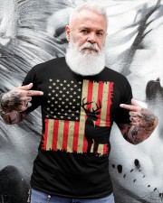 Deer Hunting Vintage Distressed American Flag Classic T-Shirt apparel-classic-tshirt-lifestyle-front-267
