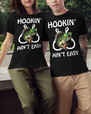 Bass Fishing Hooking Aint Easy Hooker Classic T-Shirt apparel-classic-tshirt-lifestyle-front-147