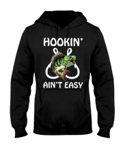 Bass Fishing Hooking Aint Easy Hooker Hooded Sweatshirt tile