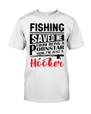 Vintage Fishing Saved Me From Being A Porn Star Premium Fit Mens Tee tile