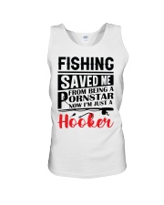 Vintage Fishing Saved Me From Being A Porn Star Unisex Tank tile
