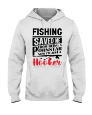 Vintage Fishing Saved Me From Being A Porn Star Hooded Sweatshirt tile