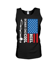 Reel Cool Bonus Dad Fishing Birthday Fathers Gift Unisex Tank tile