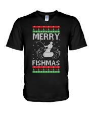 Christmas 18Th Fishing Essential V-Neck T-Shirt tile