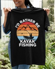 Id Rather Be Kayak Fishing Classic T-Shirt apparel-classic-tshirt-lifestyle-front-130