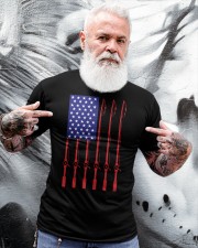 Fathers Day Fishing Flag Gift Classic T-Shirt apparel-classic-tshirt-lifestyle-front-267