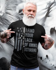 I Find Your Lack Of Ammo Disturbing Gun Joke On Back Zip Classic T-Shirt apparel-classic-tshirt-lifestyle-front-267