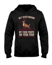 Funny Hunting Saying Deer Hunter I Vegetarian Food Hooded Sweatshirt tile