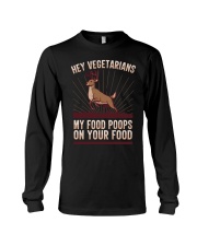 Funny Hunting Saying Deer Hunter I Vegetarian Food Long Sleeve Tee tile