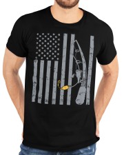 American Flag Fishing Funny Classic T-Shirt custom-t-shirts-classic-lifestyle-front-196