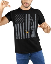 American Flag Fishing Funny Classic T-Shirt custom-t-shirts-classic-lifestyle-front-212