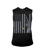 American Flag Fishing Funny Sleeveless Tee tile