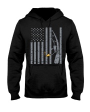 American Flag Fishing Funny Hooded Sweatshirt tile