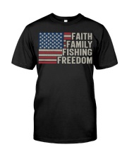 Faith Family Fishing Freedom Premium Fit Mens Tee tile