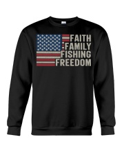Faith Family Fishing Freedom Crewneck Sweatshirt tile