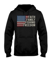 Faith Family Fishing Freedom Hooded Sweatshirt tile