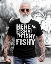 Here Fishy Fishy Fishy T-Shirt Fisherman Shirt Classic T-Shirt apparel-classic-tshirt-lifestyle-front-268