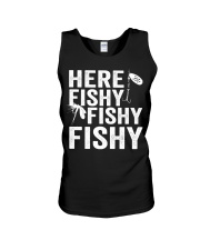 Here Fishy Fishy Fishy T-Shirt Fisherman Shirt Unisex Tank tile