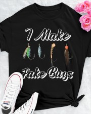 Funny Fly Tying Gift For Fly Fisherman Fishing Gear Classic T-Shirt apparel-classic-tshirt-lifestyle-front-192