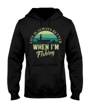 Vintage Life Is Always Better When I’m Fishing Lucky Fishing Hooded Sweatshirt tile