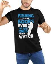 Fishing Is Like Boobs Cute Fishing Shirts Funny Gift Tank Top Classic T-Shirt custom-t-shirts-classic-lifestyle-front-212