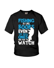 Fishing Is Like Boobs Cute Fishing Shirts Funny Gift Tank Top Youth T-Shirt tile