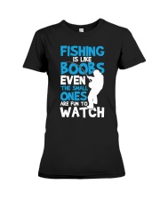 Fishing Is Like Boobs Cute Fishing Shirts Funny Gift Tank Top Premium Fit Ladies Tee tile