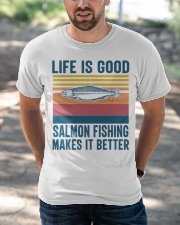 Salmon Fishing Gifts Men Women Kids Fisherman Salmon Classic T-Shirt apparel-classic-tshirt-lifestyle-front-50