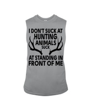 I Don’t Suck At Hunting Animals Suck At Standing In Front Of Sleeveless Tee tile