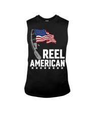 Patriotic Funny Fishing American Flag Sleeveless Tee tile
