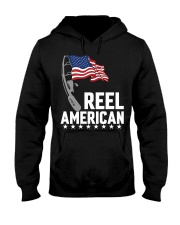 Patriotic Funny Fishing American Flag Hooded Sweatshirt tile