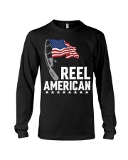 Patriotic Funny Fishing American Flag Long Sleeve Tee tile