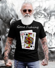 Poker Fish Hooks Gone Fishing Classic T-Shirt apparel-classic-tshirt-lifestyle-front-268