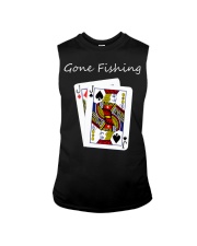 Poker Fish Hooks Gone Fishing Sleeveless Tee tile