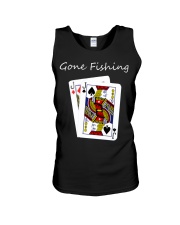 Poker Fish Hooks Gone Fishing Unisex Tank tile