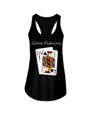 Poker Fish Hooks Gone Fishing Ladies Flowy Tank tile