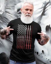 Fishing Rod American Flag Funny Classic T-Shirt apparel-classic-tshirt-lifestyle-front-267