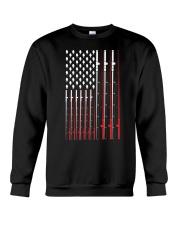 Fishing Rod American Flag Funny Crewneck Sweatshirt tile