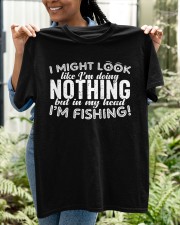Funny Distressed Fishing Lover Apparel Classic T-Shirt apparel-classic-tshirt-lifestyle-front-130
