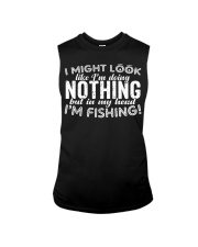 Funny Distressed Fishing Lover Apparel Sleeveless Tee tile