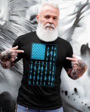 American Flag Fish Classic T-Shirt apparel-classic-tshirt-lifestyle-front-267